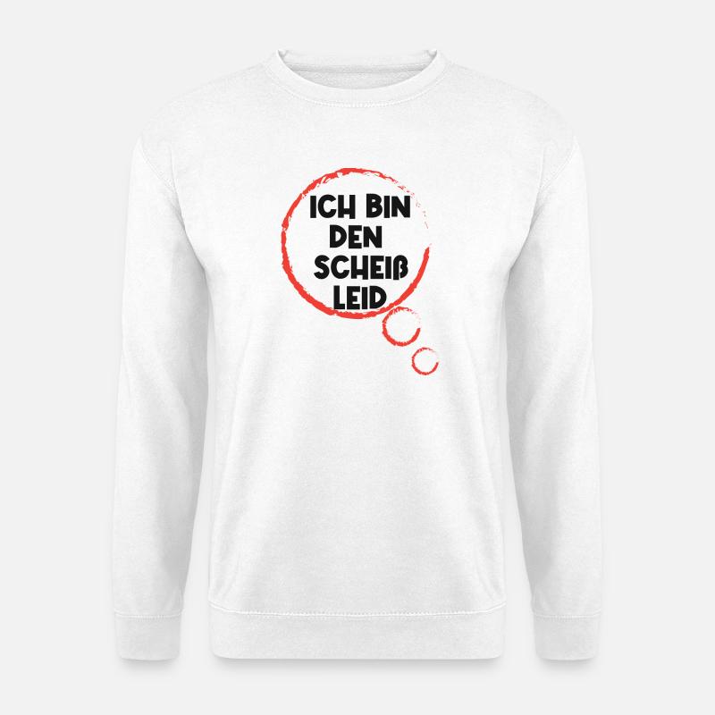 Egal Statement Gleichgültig Ist Mir Wurscht - Unisex Pullover - Weiß