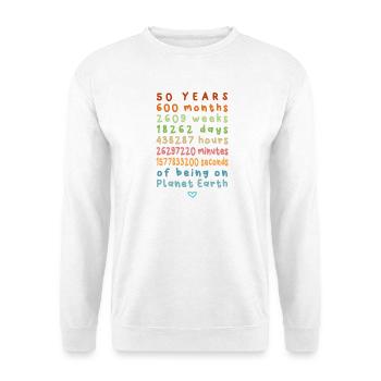 50 Years Anniversary - Unisex Sweatshirt - white - Front