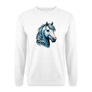 Cheval - Sweat-shirt Unisexe - blanc - Devant