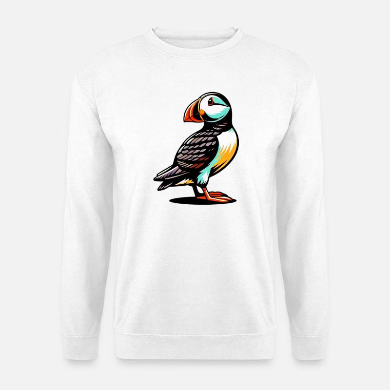 Papageitaucher - Unisex Pullover - Weiß