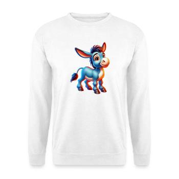 Esel-Maultier - Unisex Pullover - Weiß - Vorne