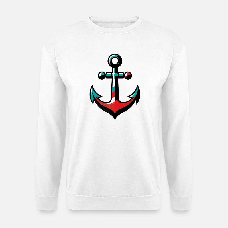 Ein Anker - Unisex Pullover - Weiß