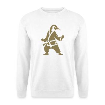 Pingouin Karaté Arts Martiaux Silhouette - Sweat-shirt Unisexe - blanc - Devant