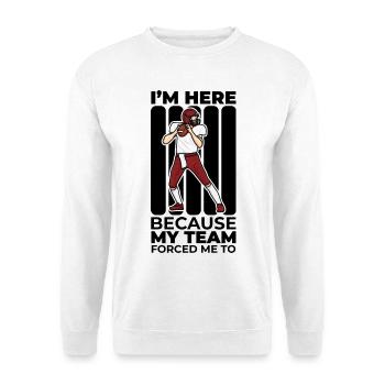 American Football Player Joke - Unisex Sweatshirt - white - Front