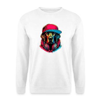 Chien - Sweat-shirt Unisexe - blanc - Devant