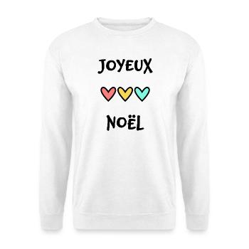 CHRISTMAS. MERRY CHRISTMAS. FIR. HAPPY NEW YEAR - Unisex Sweatshirt - white - Front