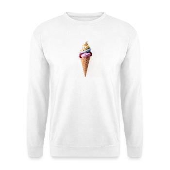 ize cream - Unisex Pullover - Weiß - Vorne