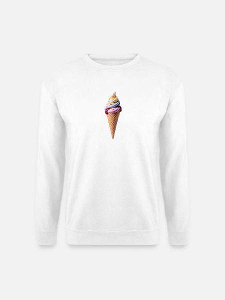 ize cream - Unisex Pullover - Weiß