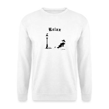 Relax - It's just a bad day - Unisex Pullover - Weiß - Vorne