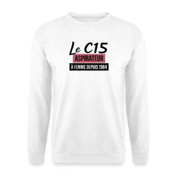 C15 - Unisex Pullover - Weiß - Vorne