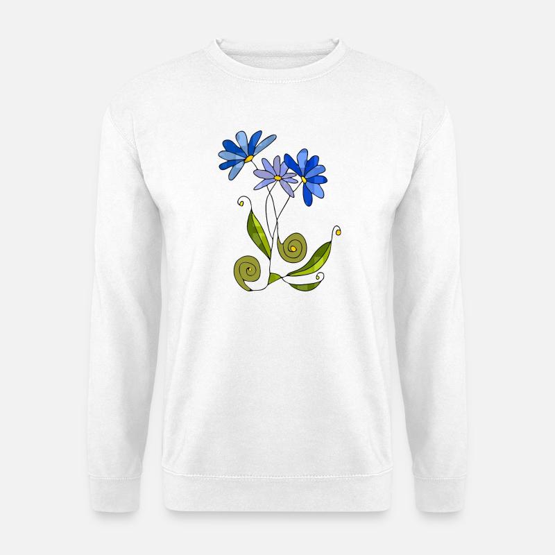 Blumen - Unisex Pullover - Weiß