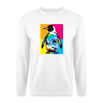 pingouin - Sweat-shirt Unisexe - blanc - Devant