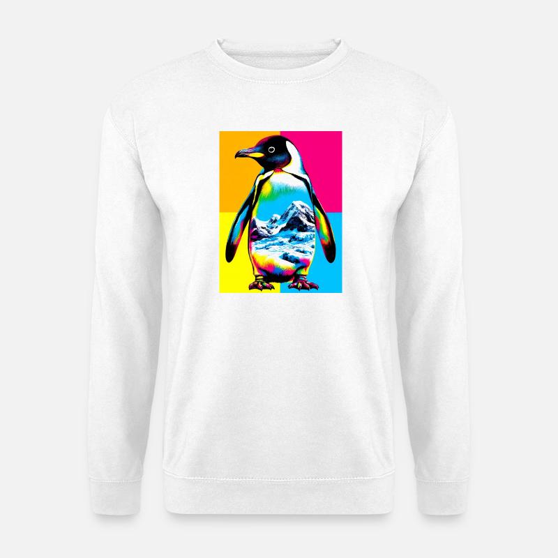 Pinguin - Unisex Pullover - Weiß