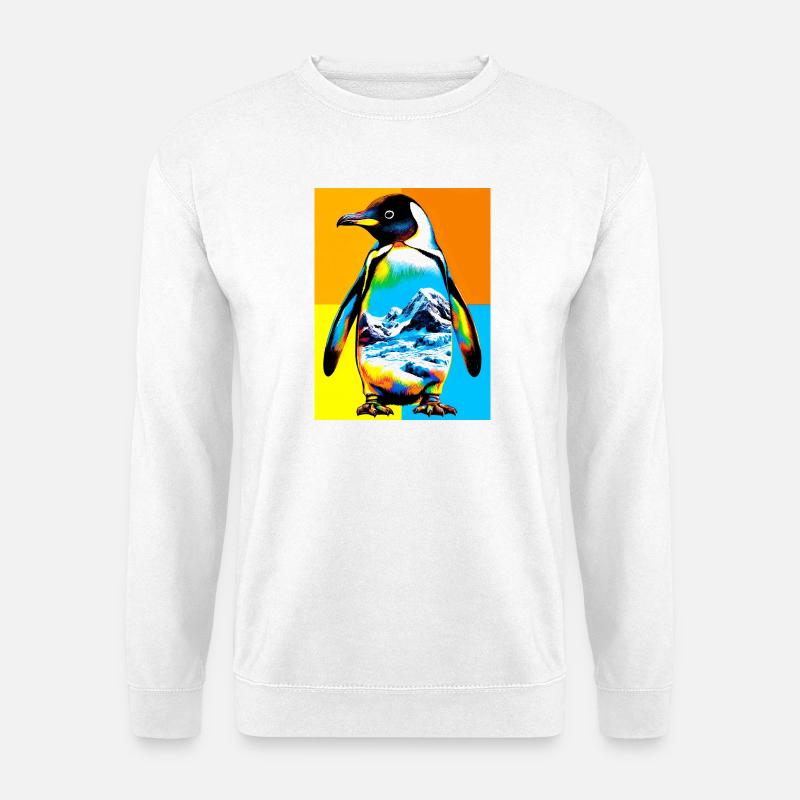 Pinguin - Unisex Pullover - Weiß