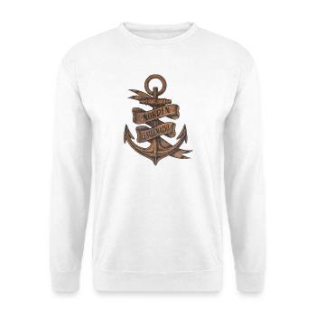 Im Norden festgemacht - Unisex Pullover - Weiß - Vorne