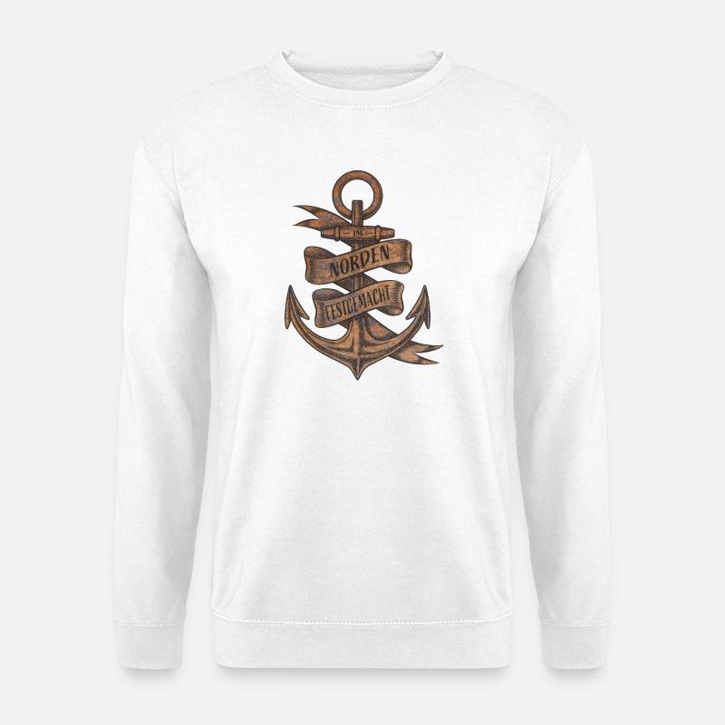 Moored in the north - Unisex Sweatshirt - white