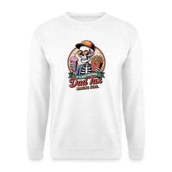 Funny Skeleton Dad Tax - Unisex Sweatshirt - white - Front