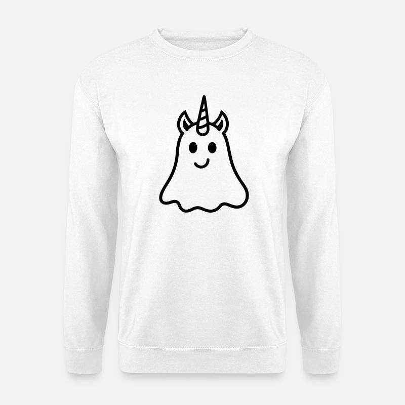 Unicorn Ghost - Unisex Pullover - Weiß