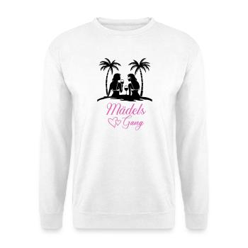 Lettrage de gang de filles avec des cœurs - Sweat-shirt Unisexe - blanc - Devant