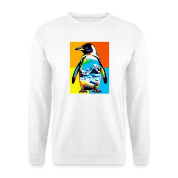 penguin - Unisex Sweatshirt - white - Front