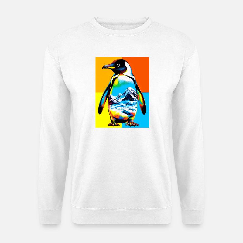 Pinguin - Unisex Pullover - Weiß
