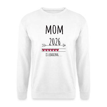 Mom to be 2026 Geschenk Schwangerschaft - Unisex Pullover - Weiß - Vorne