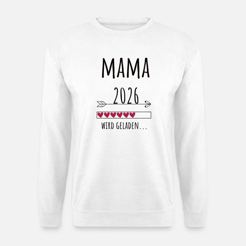 Werdende Mama 2026 Geschenk Schwangerschaft - Unisex Pullover - Weiß