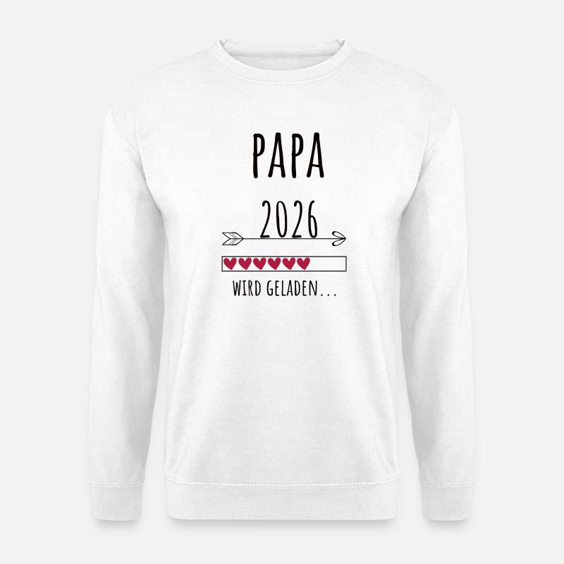 Werdender Papa 2026 Geschenk Schwangerschaft - Unisex Pullover - Weiß