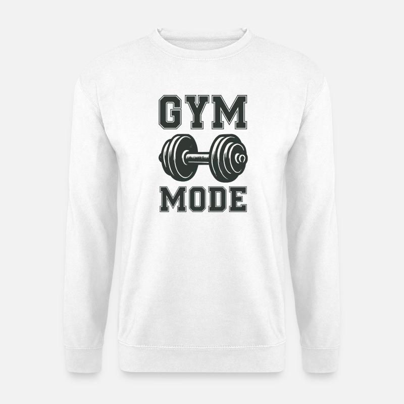 Gym Mode  - Unisex Pullover - Weiß