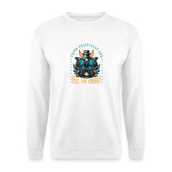 Butterfly Energy Bottle - Unisex Sweatshirt - white - Front