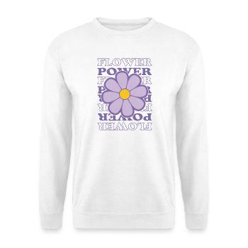 Le pouvoir des fleurs - Sweat-shirt Unisexe - blanc - Devant