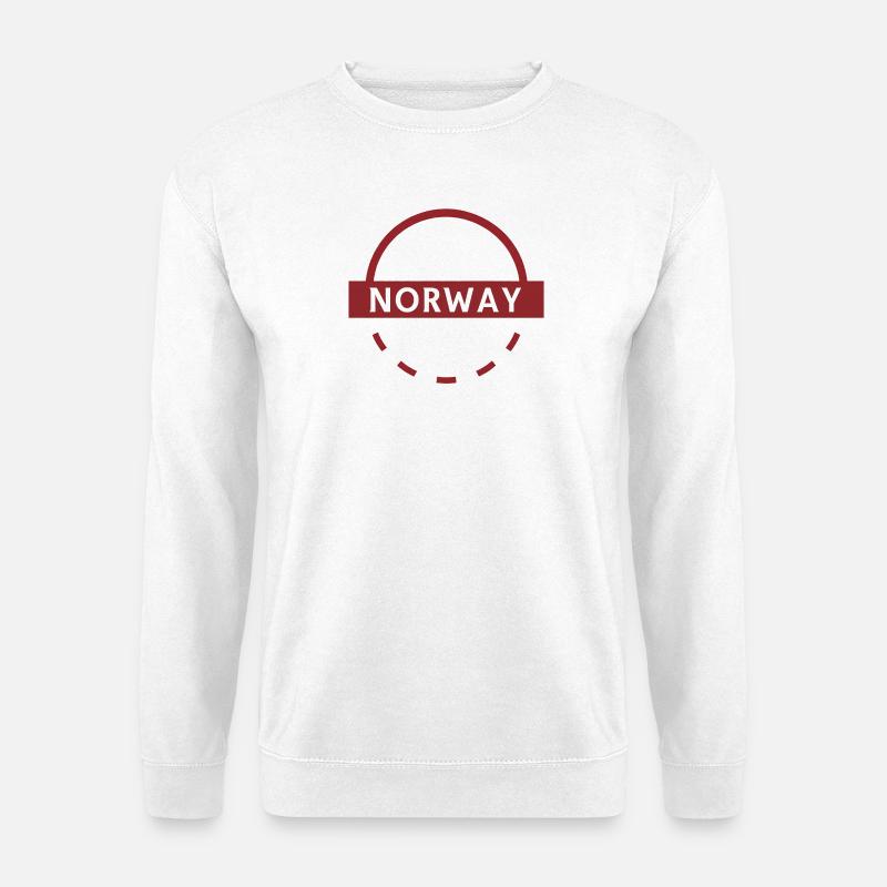 Norway Bow emblem - Unisex Sweatshirt - white