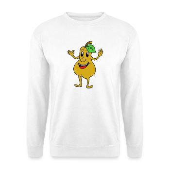 Funny pear - Unisex Sweatshirt - white - Front
