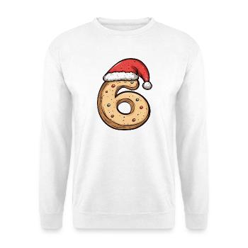 6 Number Cookie Christmas - Unisex Sweatshirt - white - Front