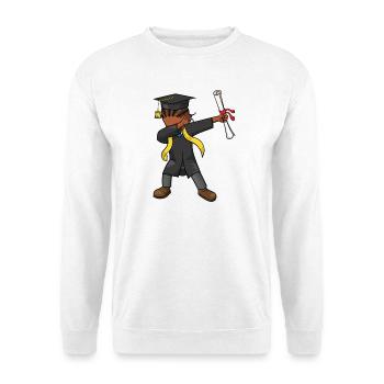 Afro Dabbing Kid Graduation Class 2026 Graduates - Unisex Sweatshirt - white - Front