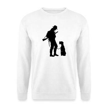 Hunter - Unisex Sweatshirt - white - Front