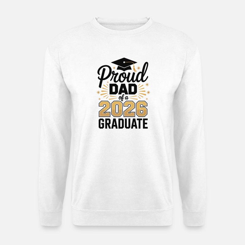 Stolzer Papa 2026 Abschluss - Unisex Pullover - Weiß