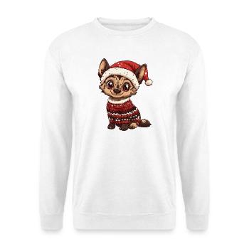 Hyena Christmas - Unisex Sweatshirt - white - Front