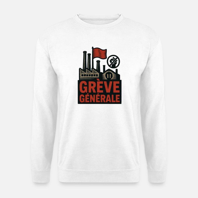 General strike - Unisex Sweatshirt - white
