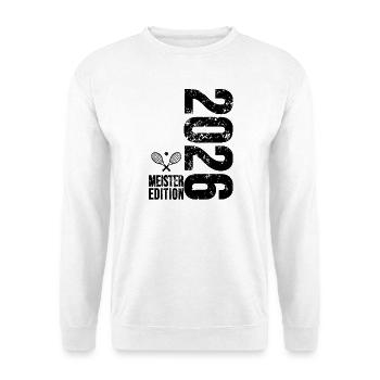 Tennis Meister Edition 2026 n schwarz - Unisex Pullover - Weiß - Vorne