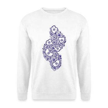 Funny Floral Rock Climbing Adventure Design - Unisex Sweatshirt - white - Front