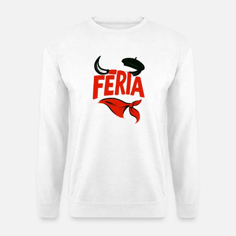 Feria – Baskenland - Unisex Pullover - Weiß