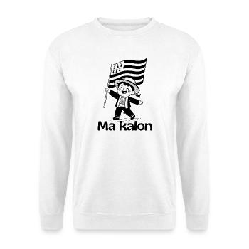 Brittany, I love Brittany, little Breton - Unisex Sweatshirt - white - Front