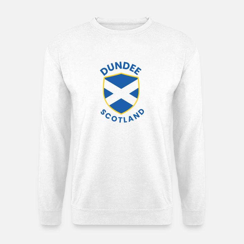 Dundee Shield Saltire Wappen - Unisex Pullover - Weiß