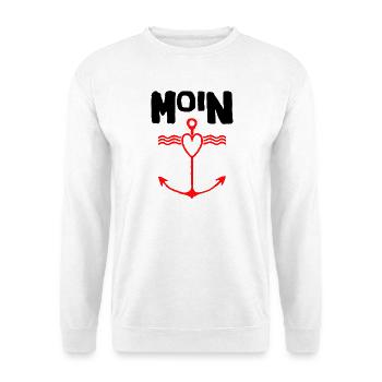 Design Project Moin Anker - Unisex Sweatshirt - white - Front