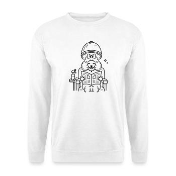 Pudel beim Frisör - Unisex Pullover - Weiß - Vorne