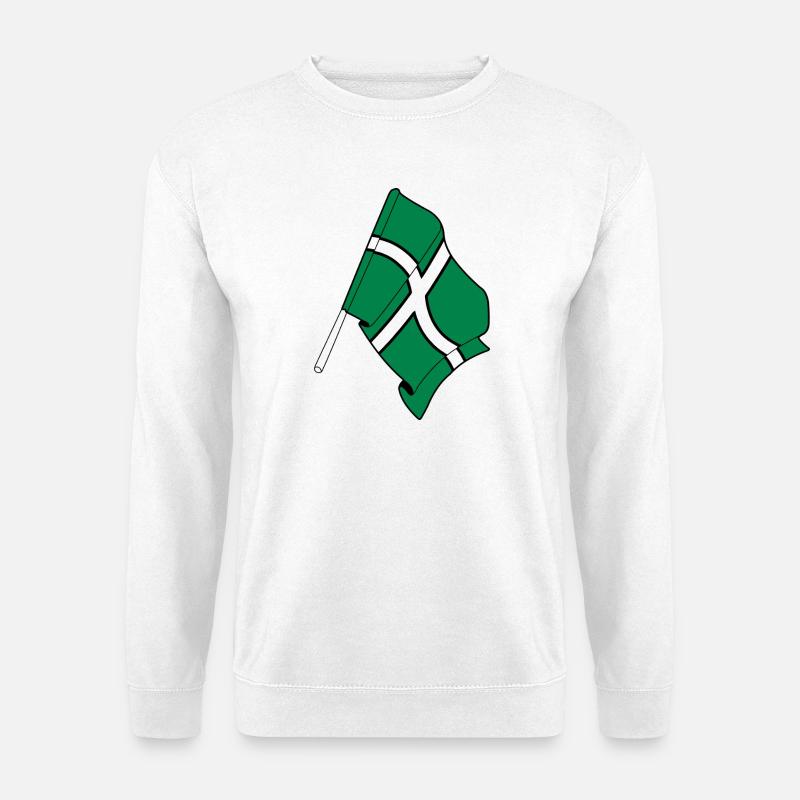 Flagge von Devon - Unisex Pullover - Weiß