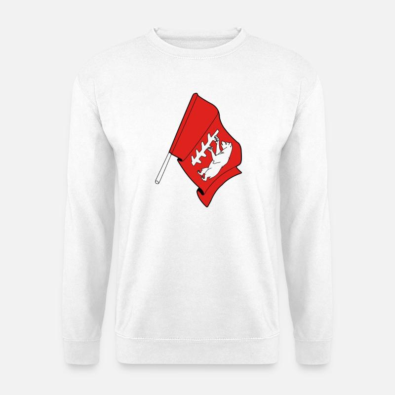 Flagge von Warwickshire - Unisex Pullover - Weiß