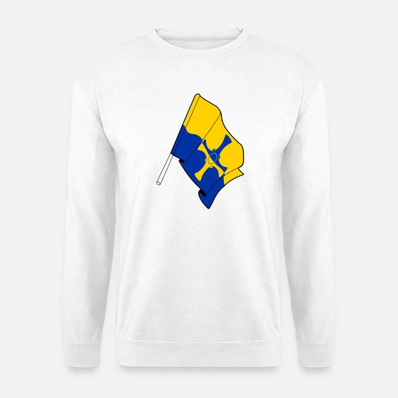 Drapeau de Durham - Sweat-shirt Unisexe - blanc