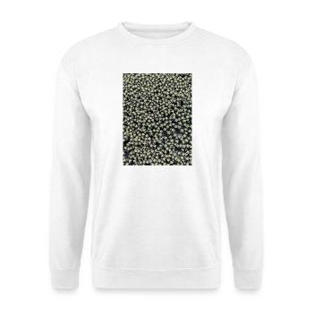 Star pattern in green shimmer - Unisex Sweatshirt - white - Front